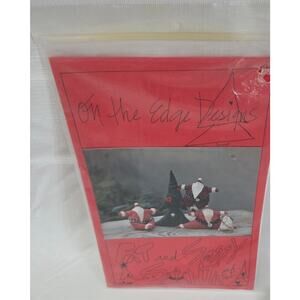 Vintage 1991 On the Edge Designs "Fat and Sassy Santa" 4" - 5" Pattern